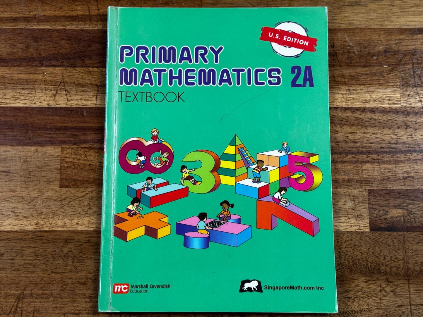 Singapore Math Primary Mathematics 2A US Edition - Condition GOOD