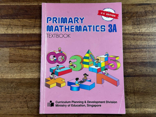 Singapore Math Primary Mathematics 3A US Edition - Condition GOOD