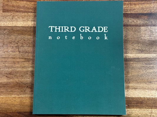 Third Grade Notebook - Condition LIKE NEW