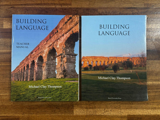Royal Fireworks Press Building Language Textbook & Teacher Manual - Condition GOOD & CLEAN