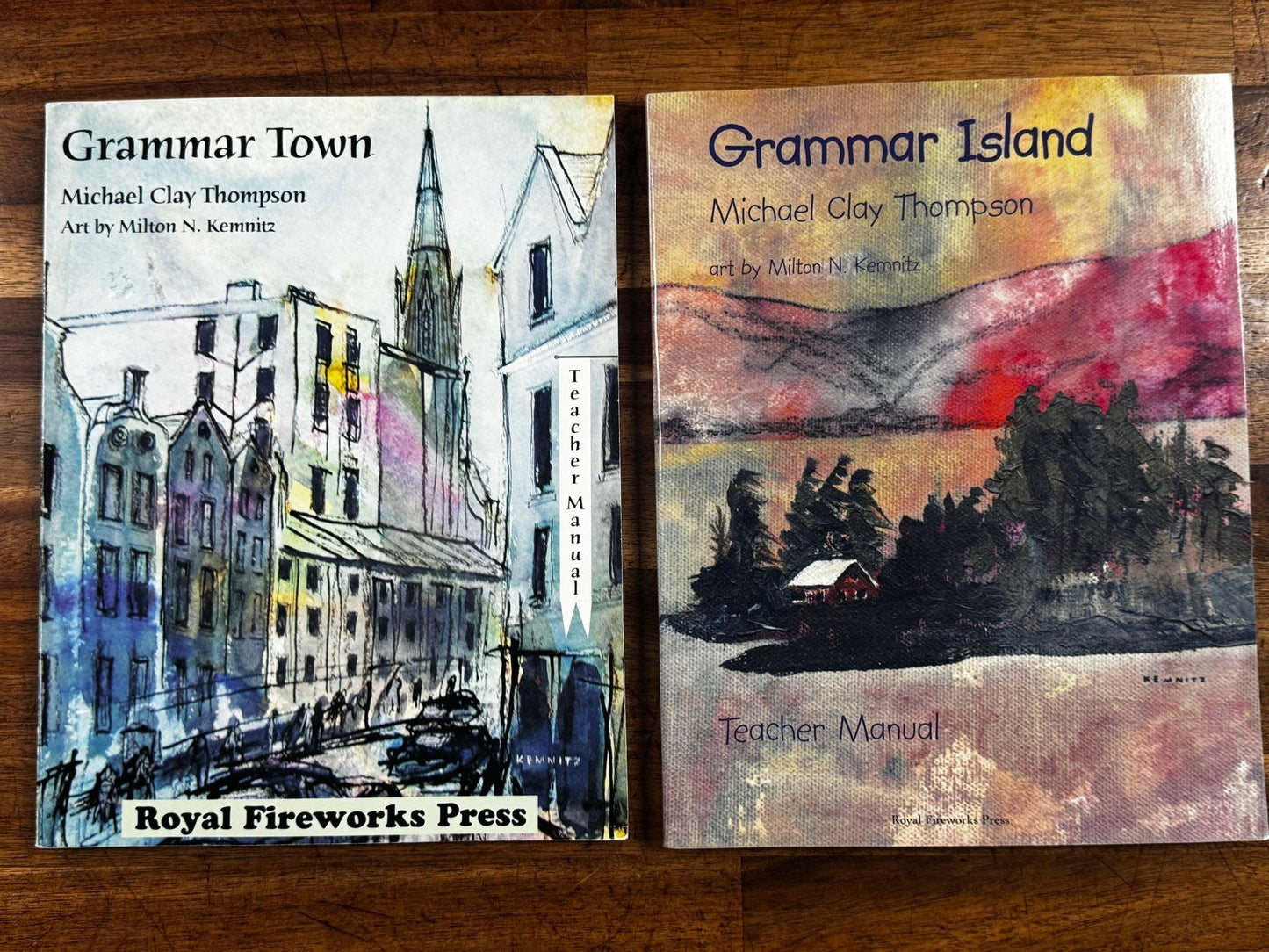 Royal Fireworks Press Grammar Island Textbook & Teacher Manual - Condition GOOD & CLEAN