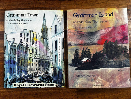Royal Fireworks Press Grammar Island Textbook & Teacher Manual - Condition GOOD & CLEAN