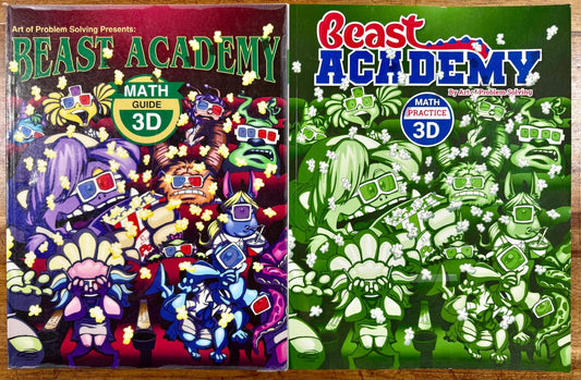 Art of Problem Solving Beast Academy Math 3D Guide & Practice SET - CONDITION Good & Clean