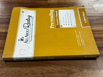 All About Reading Pre-Reading Teacher's Manual - Condition FAIR
