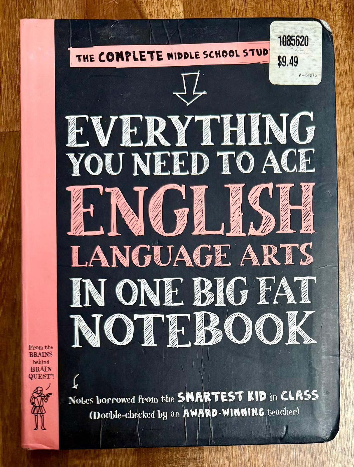 Everything You Need to Ace English Language Arts in One Big Fat Notebook 1st ed - CONDITION Good and Clean