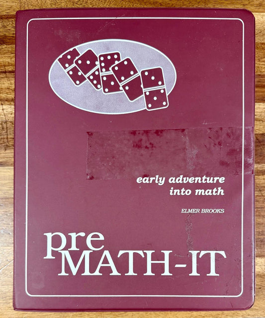 Pre Math-It Early Adventure Into Math w/ Dominos - Elmer Brooks - CONDITION Acceptable & Complete