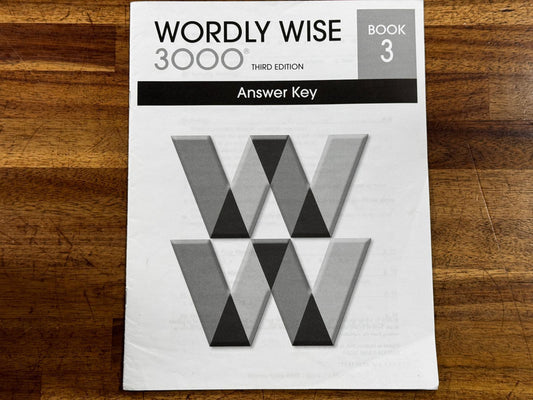 Wordly Wise 3000 Book 3 Answer Key 3rd Edition