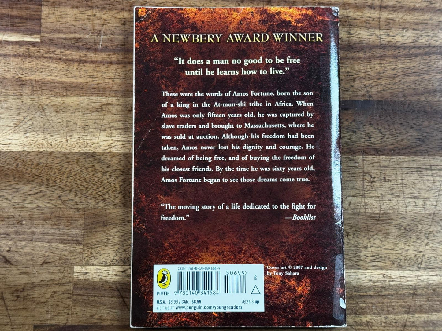 Amos Fortune, Free Man by Elizabeth Yates - Condition GOOD