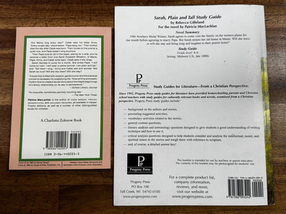 Sarah, Plain and Tall by Patricia MacLachlan SET - Text & Study Guide