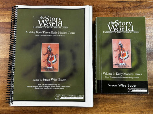 The Story of the World SET - Volume 3 Early Modern Times Text & Activity Book - Condition GOOD & CLEAN