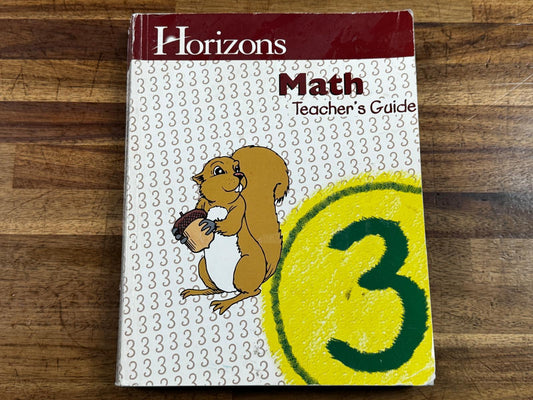 Horizons Math Grade 3 Teacher's Guide - Condition GOOD & CLEAN