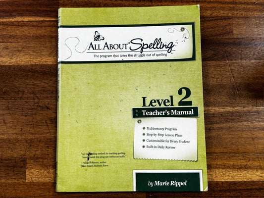 All About Spelling Level 2 Teacher's Manual (Condition - ACCEPTABLE)