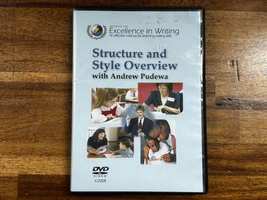 IEW Structure and Style Overview DVD (2008) – Condition GOOD & COMPLETE