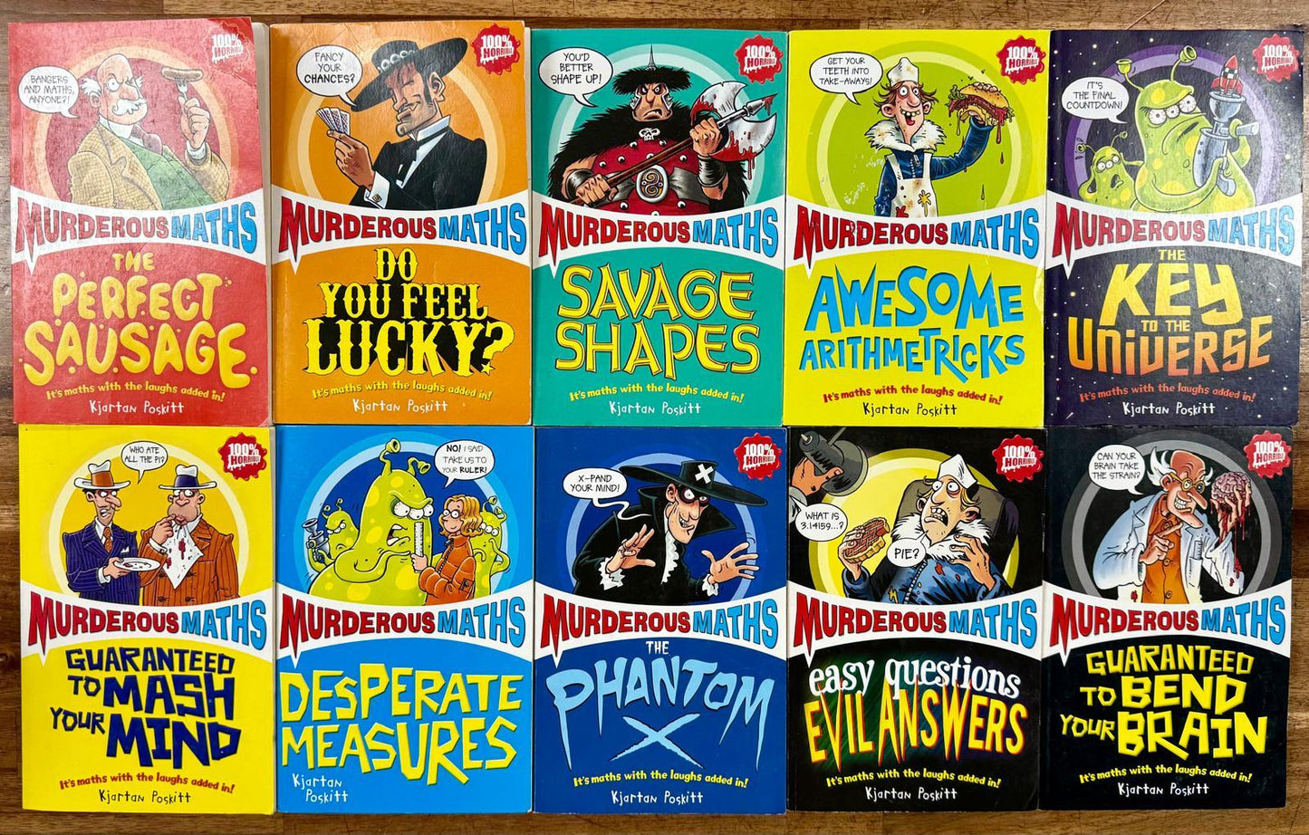 Scholastic Murderous Maths (Set of 10) - CONDITION Good & Clean