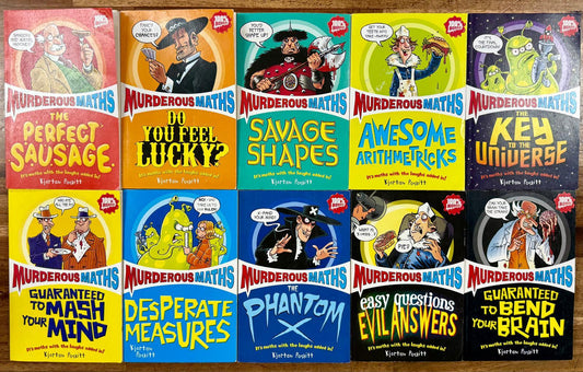 Scholastic Murderous Maths (Set of 10) - CONDITION Good & Clean