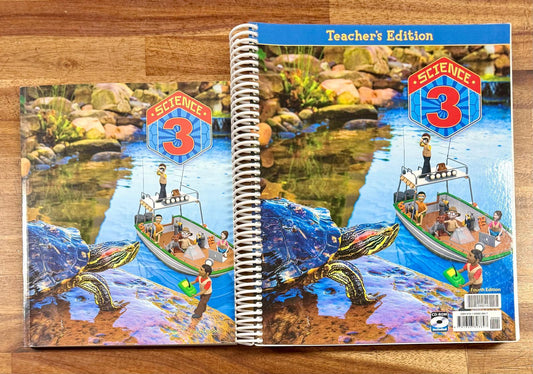 BJU Science 3 4th Ed Textbook & Teacher Manual w/ CD - CONDITION Good & Clean