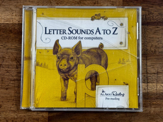 All About Reading CD-ROM Pre-Reading Letter Sounds A to Z - Condition ACCEPTABLE