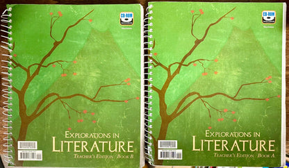 BJU Press Explorations in Literature Student Text & Teacher’s Edition (Books A & B) 3rd Edition with CD – Condition: Good & Clean