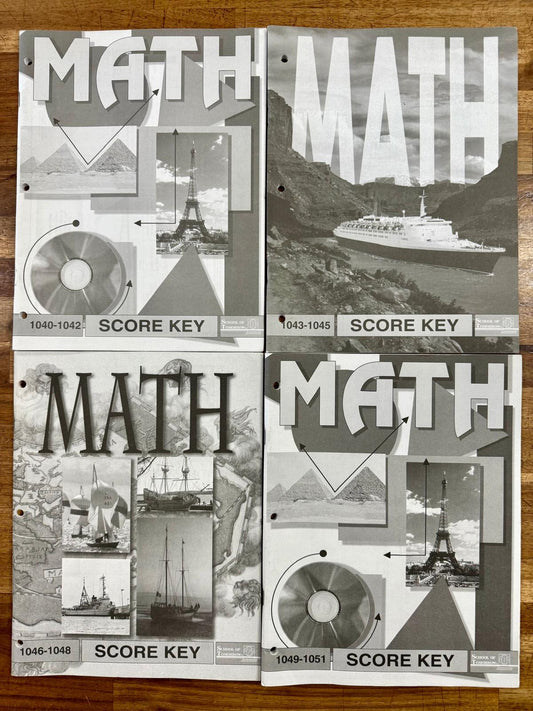 ACE MATH PACE Score Key 1040-1051 (2006 Edition)