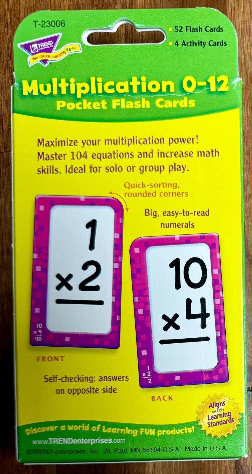 Multiplication Flashcards