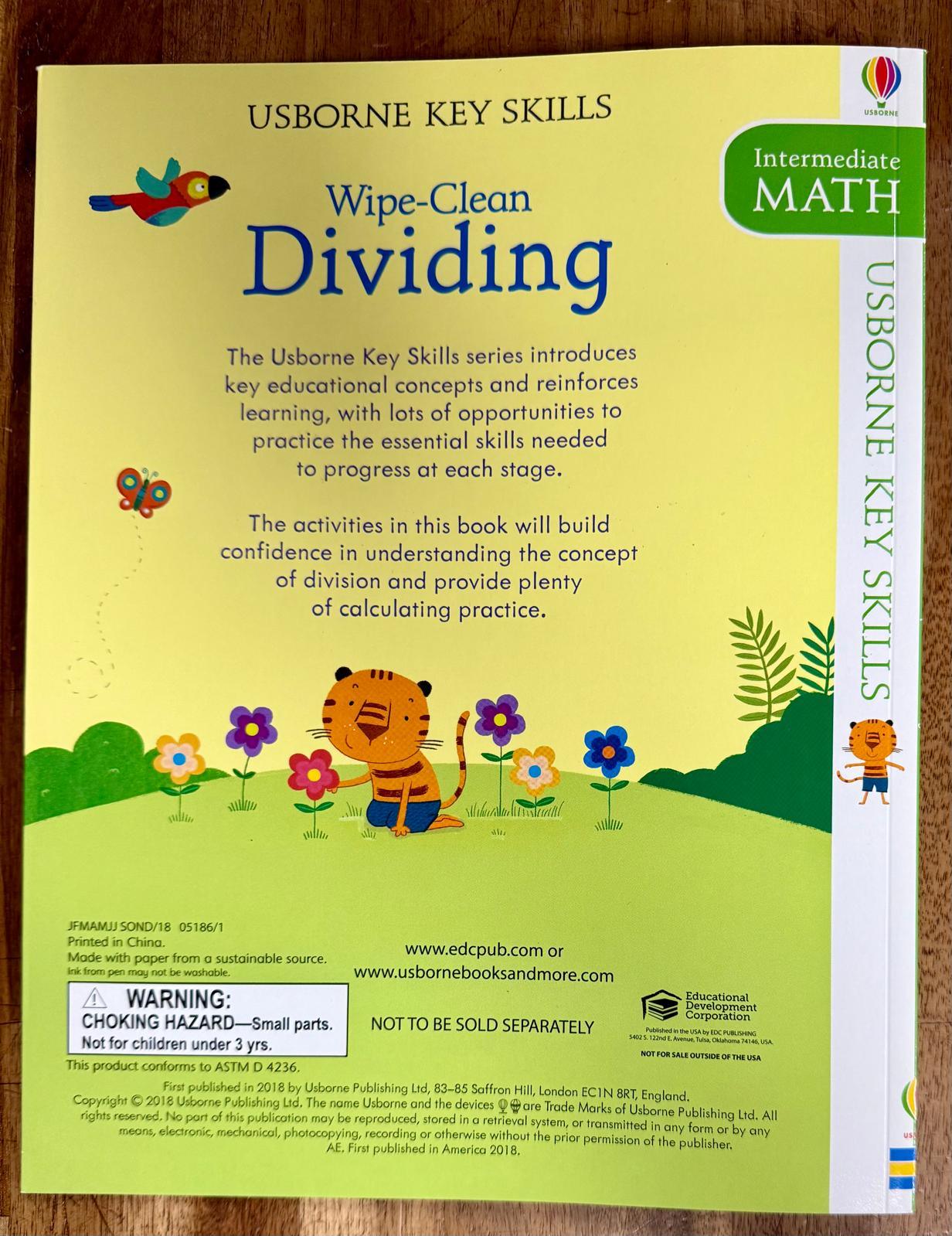 Usborne Key Skills: Wipe-Clean Dividing