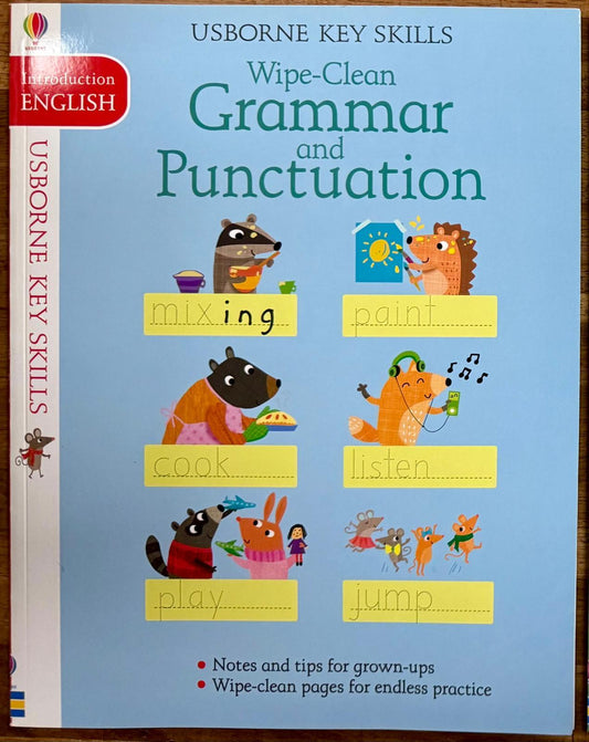 Usborne Key Skills Introduction English: Wipe-Clean Grammar and Punctuation