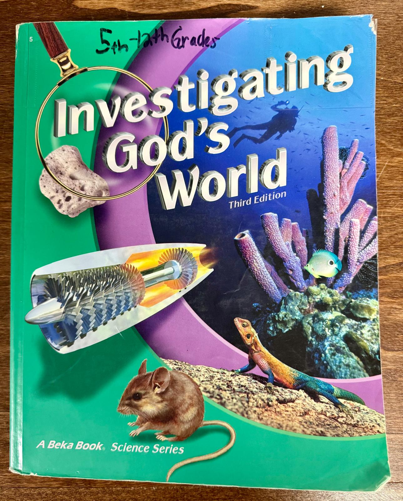 Abeka Investigating God's World Third Ed Student Textbook Science 5