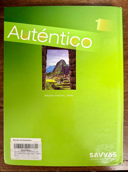 Autentico 2018 Student Edition Level 1 Grade 6/12