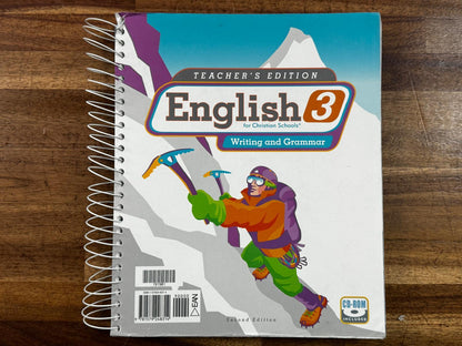 BJU English 3 Teacher's Edition Writing and Grammar (2nd Ed)