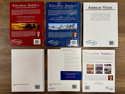 Notgrass Exploring America SET - Textbooks, American Voices, Student Review, Answer Key, Parents Guide