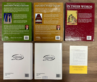 Notgrass Exploring World History SET - Textbooks, In Their Words, Student Review, Answer Key, Parents Guide