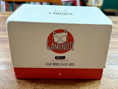 Gamenote Sight Word Flash Cards – Pre-K to 3rd Grade