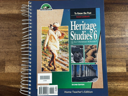 BJU Heritage Studies 6 for Christian Schools Home Teacher's Edition