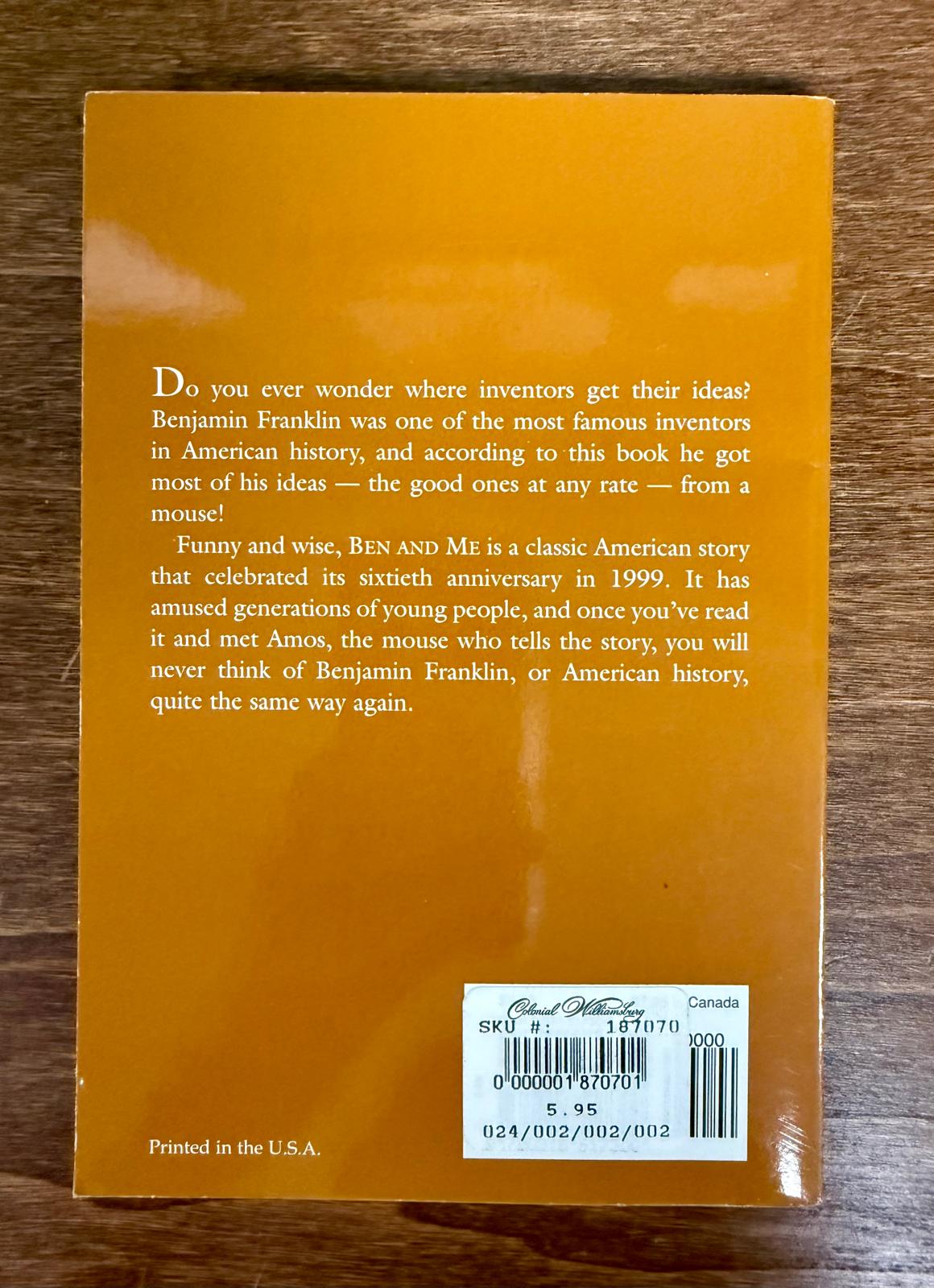 Ben and Me – 60th Anniversary Edition by Robert Lawson