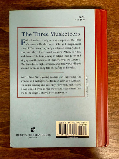 Classic Starts: The Three Musketeers – Abridged Hardcover Edition