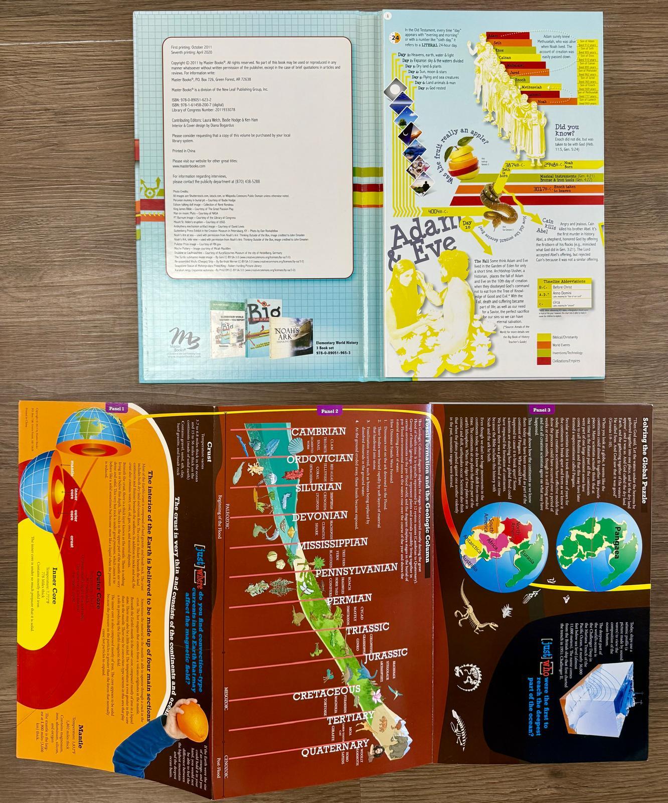 Big Book of History and Big Book of Earth & Sky – Master Books Fold-Out Charts Bundle