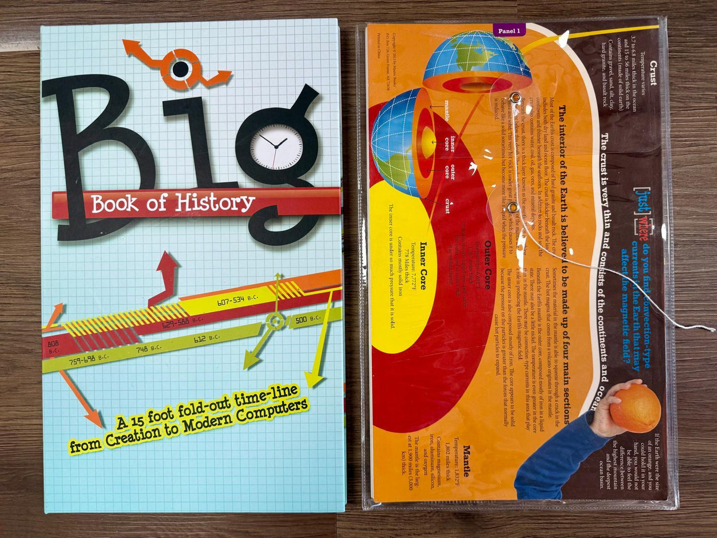 Big Book of History and Big Book of Earth & Sky – Master Books Fold-Out Charts Bundle