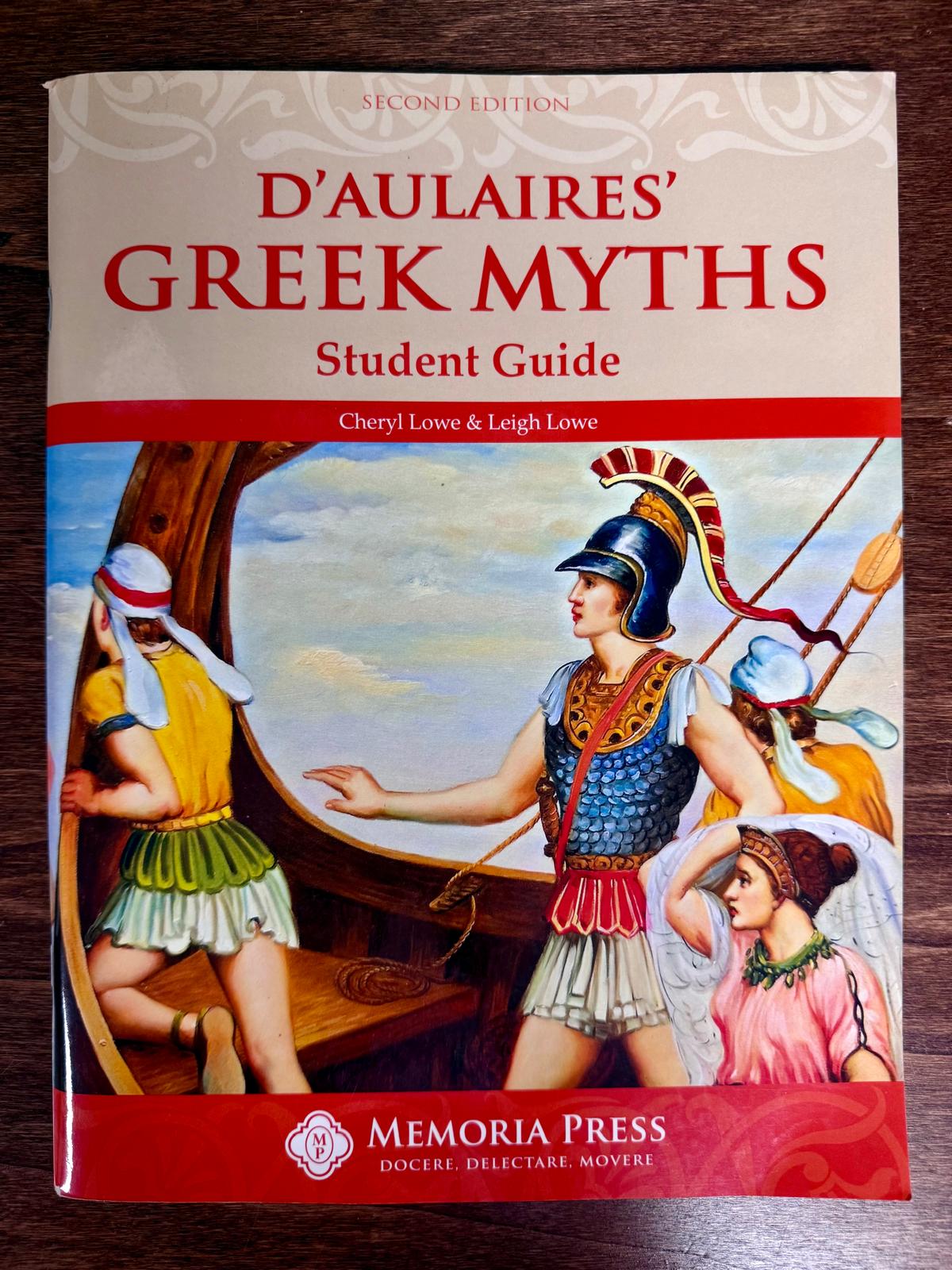 Memoria Press D'Aulaires' Greek Myths Student Guide - 2nd Edition