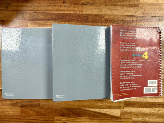 BJU Reading 4 (2nd Edition) Teacher Set - Worktext Teacher's Edition & Teacher's Edition Parts 1 & 2