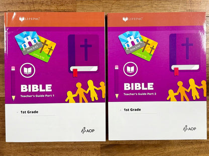 LIFEPAC Bible 1st Grade Teacher's Guide SET - Parts 1 & 2