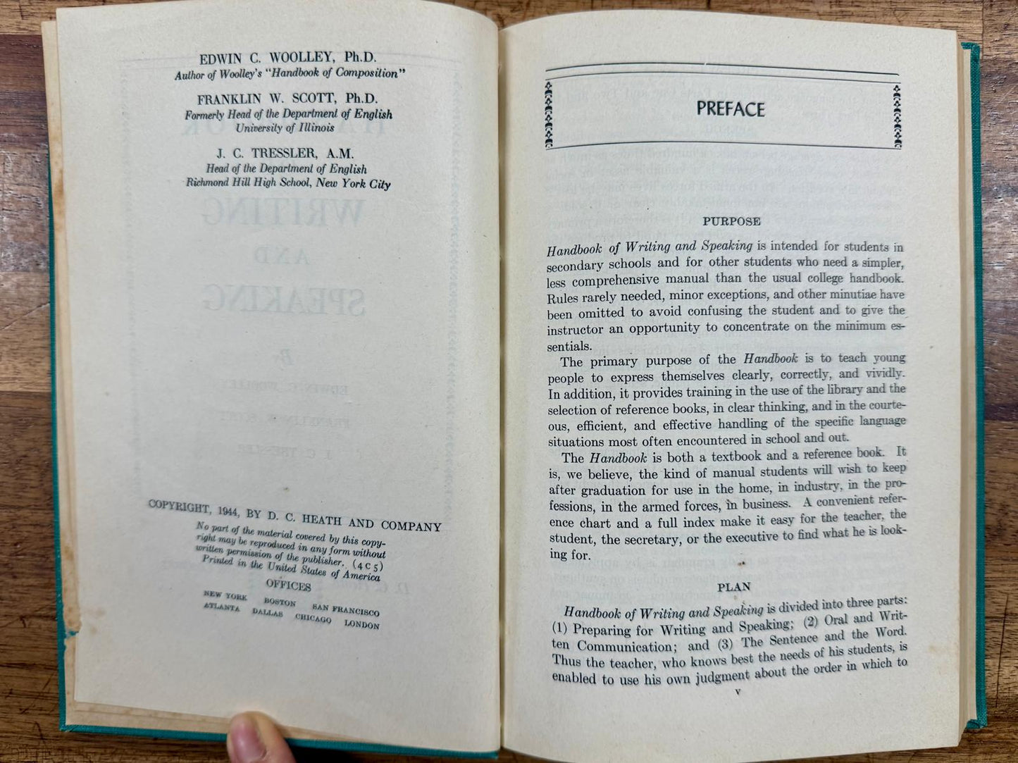 Handbook of Writing & Speaking by Woolley, Scott & Tressler