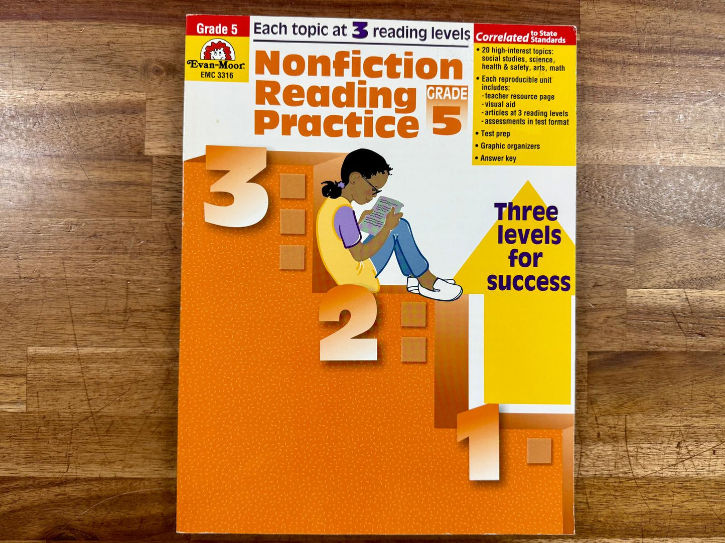 Evan-Moor Nonfiction Reading Practice, Grade 5
