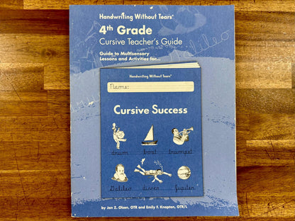 Handwriting Without Tears: 4th Grade Cursive Teacher’s Guide