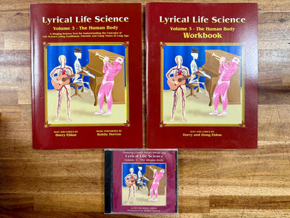 Lyrical Life Science Volume 3 Set with Sealed CD – The Human Body