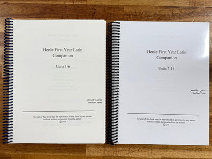 Henle First Year Latin Study Guides/Companions (Magistra Jones)