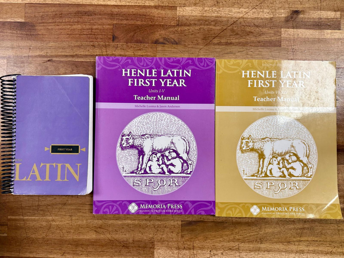 Henle Latin First Year Book + Memoria Press Teacher Manuals SET