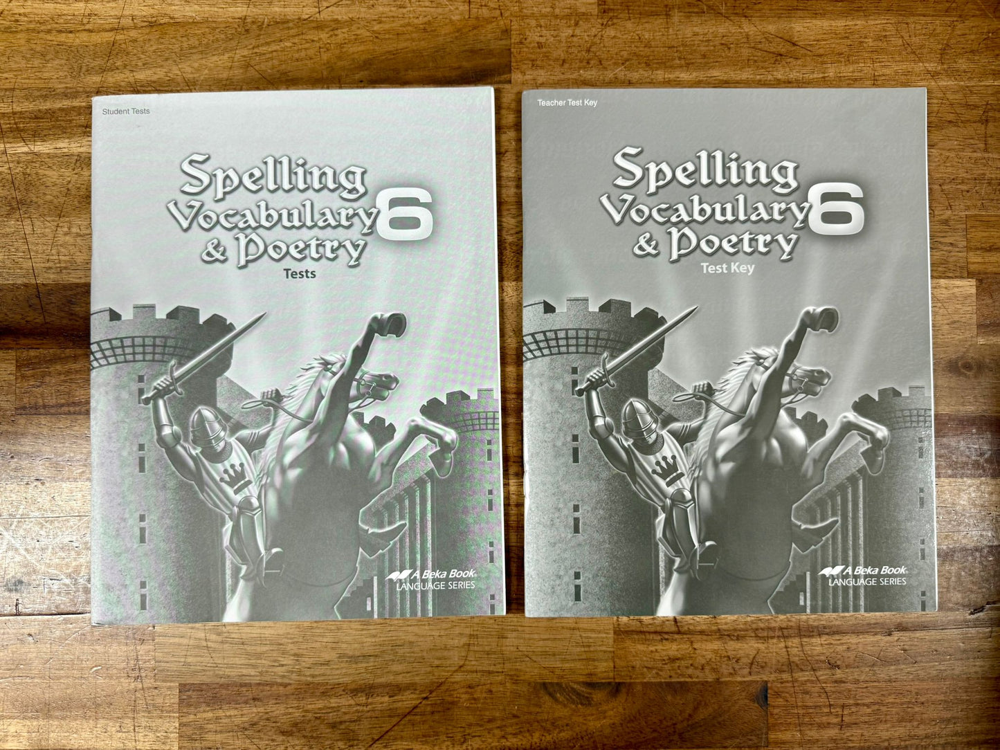 ABeka Spelling Vocabulary & Poetry 6 Student Tests and Test Key, 6th ed (2010)
