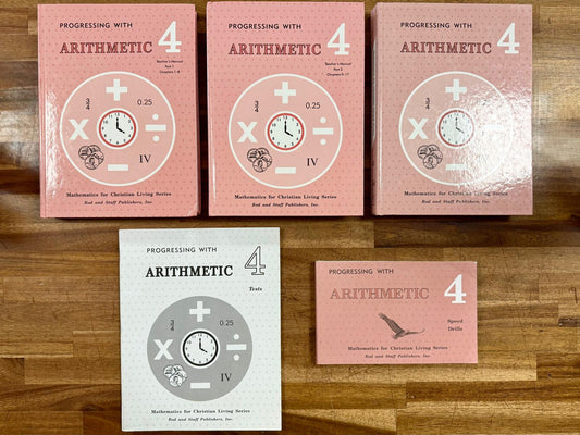 Rod & Staff Progressing with Arithmetic 4 SET of 5