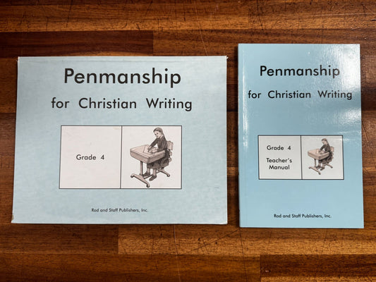 Rod & Staff Penmanship for Christian Writing Grade 4 SET