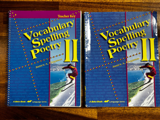 Abeka Vocabulary Spelling Poetry II 4th Ed Worktext & Key